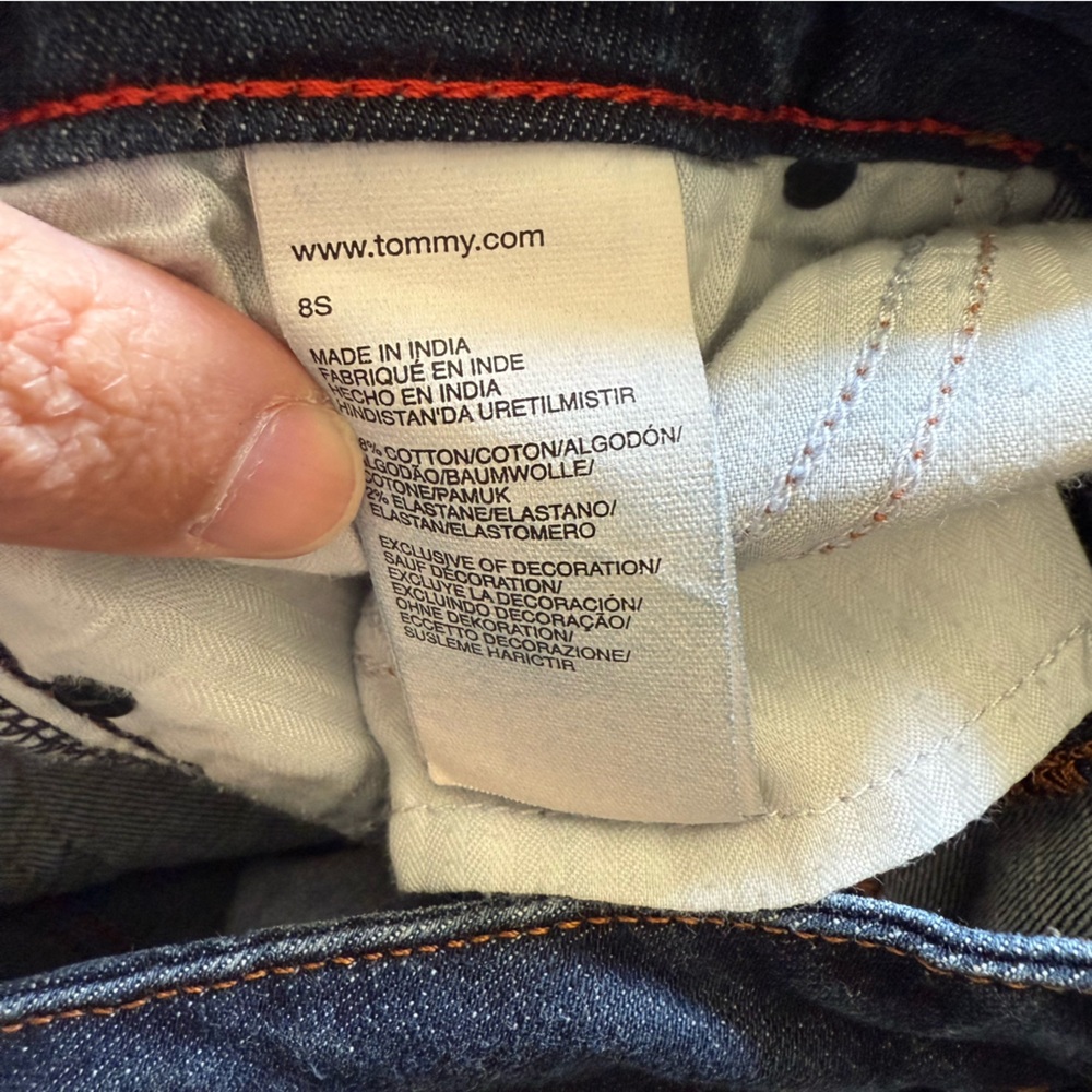 Tommy Hilfiger Women’s Jeans 8S Bootcut Blue Denim Y2K Stretch Mid Rise 28x29 - Picture 8 of 11